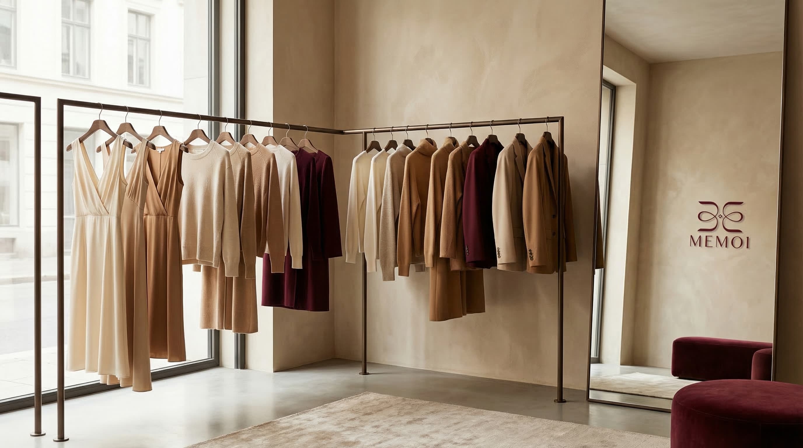 MEMOI storefront and retail space
