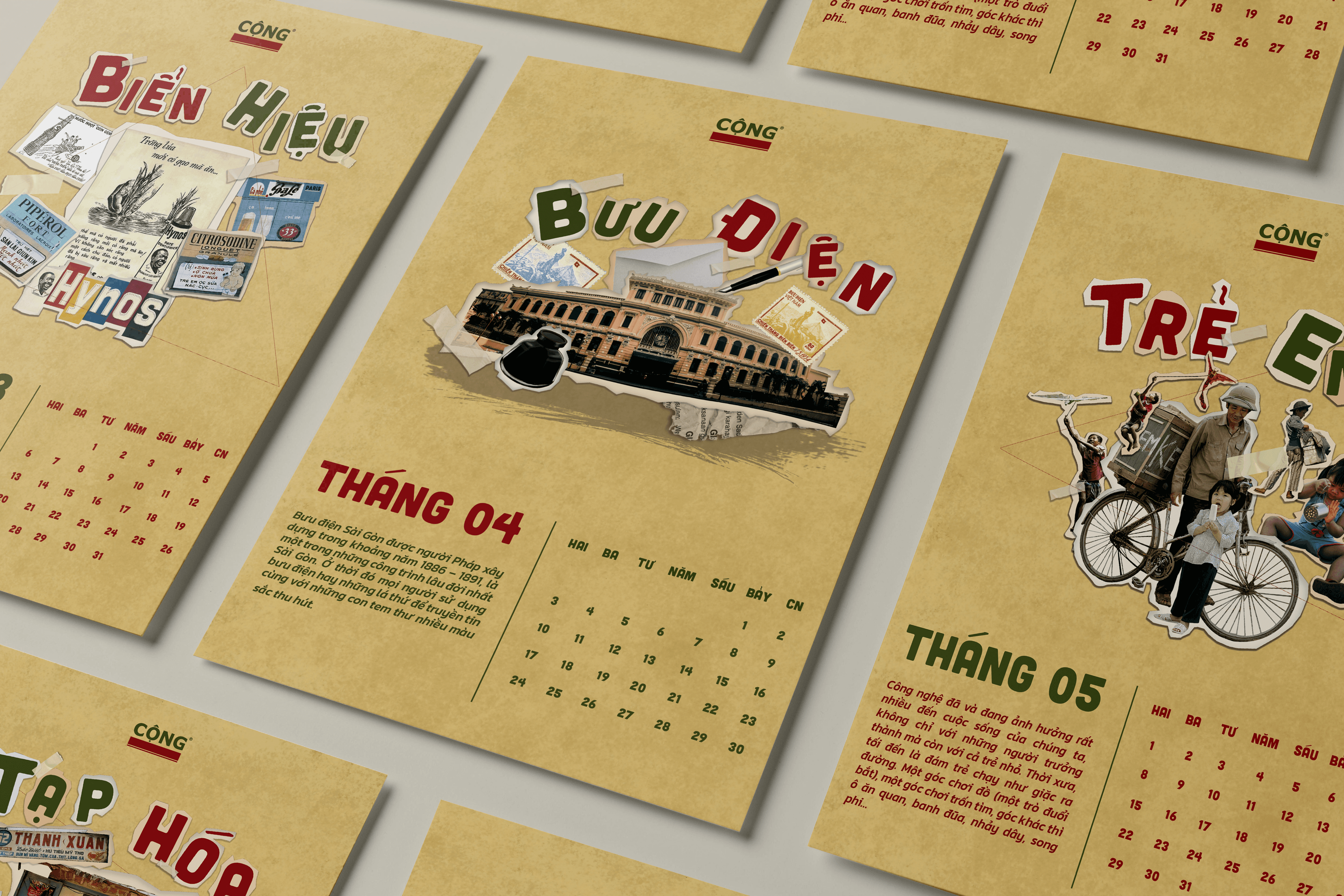 Hồi Calendar mockup
